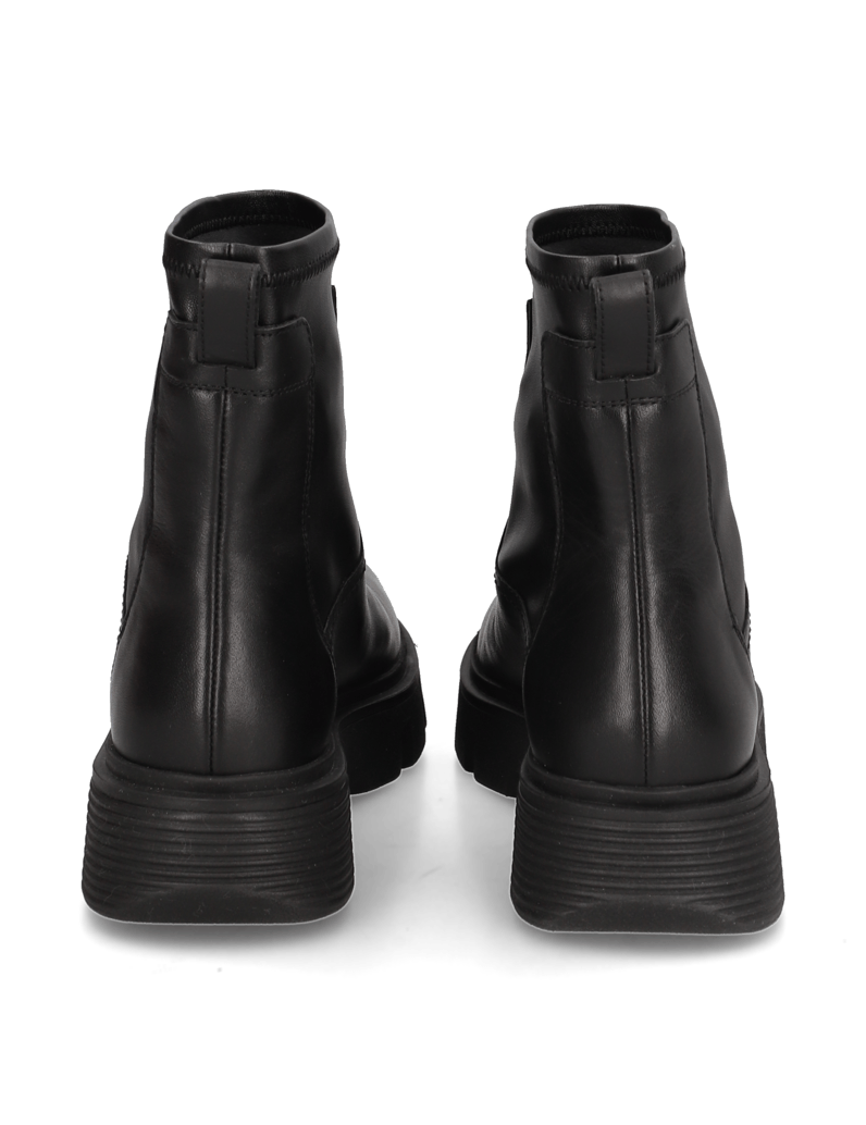 GEOX-Glattleder-Boot-schwarz