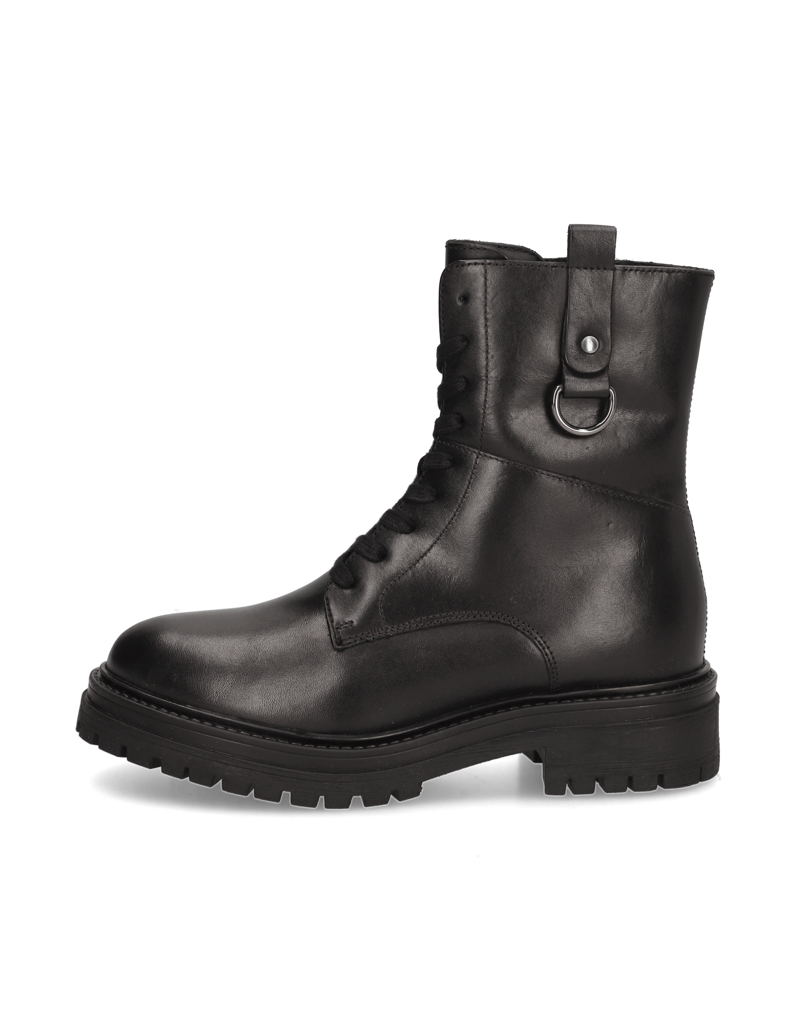 GEOX-Glattleder-Schnürboot-schwarz