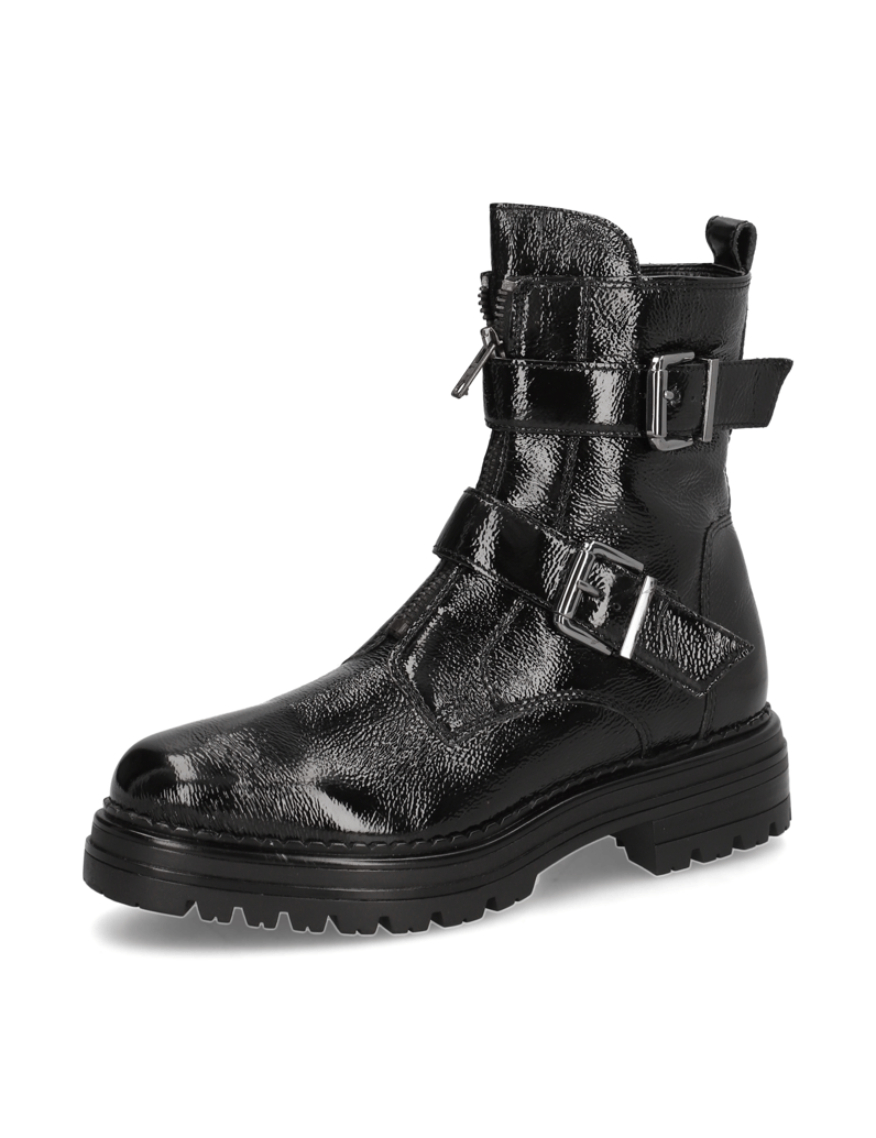 Pat-Calvin-Lackleder-Boot-schwarz
