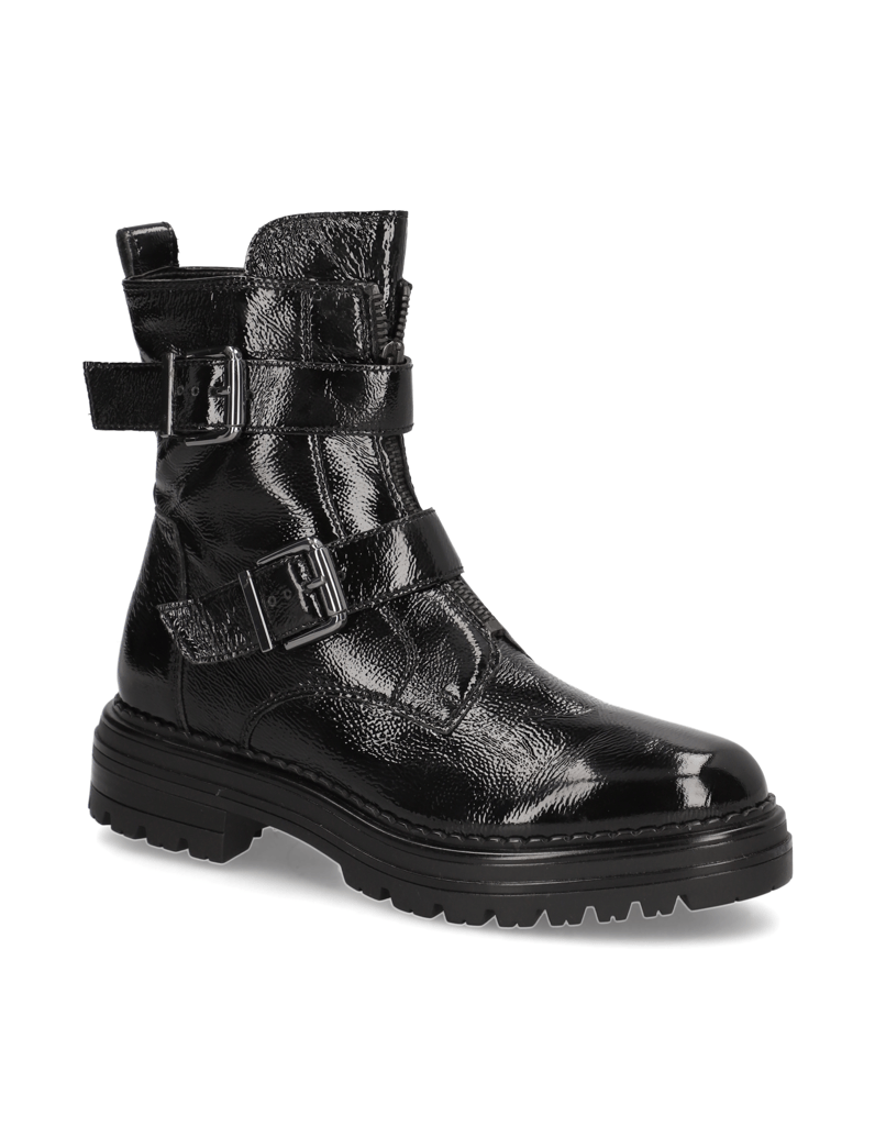 Pat-Calvin-Lackleder-Boot-schwarz