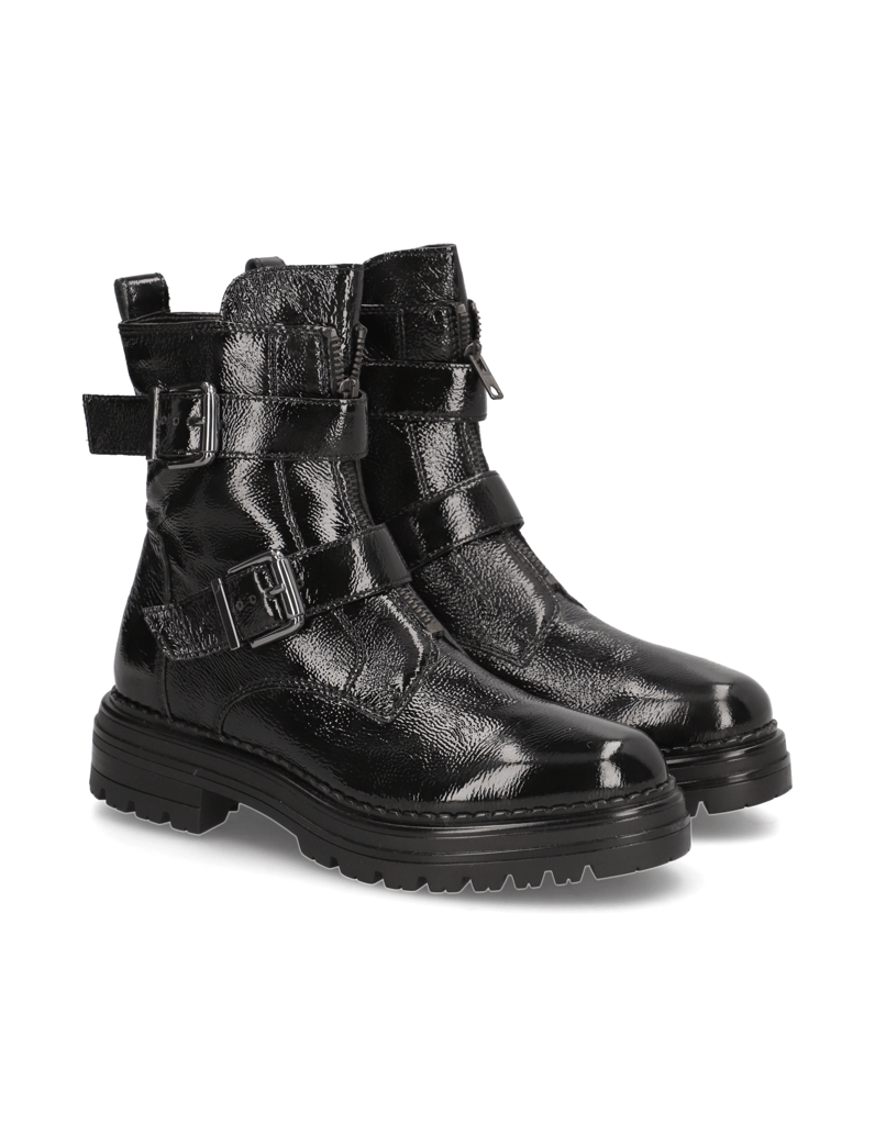 Pat-Calvin-Lackleder-Boot-schwarz