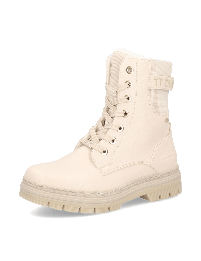 Tom-Tailor-Schnürboot-beige