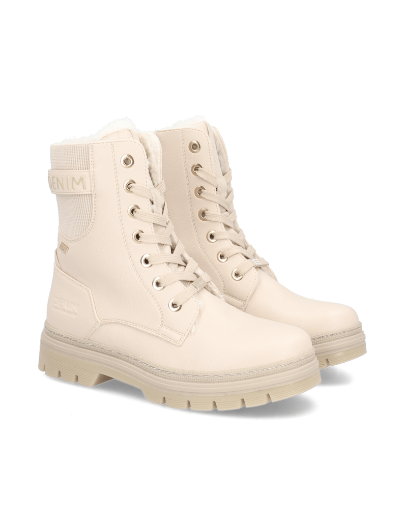 Tom-Tailor-Schnürboot-beige