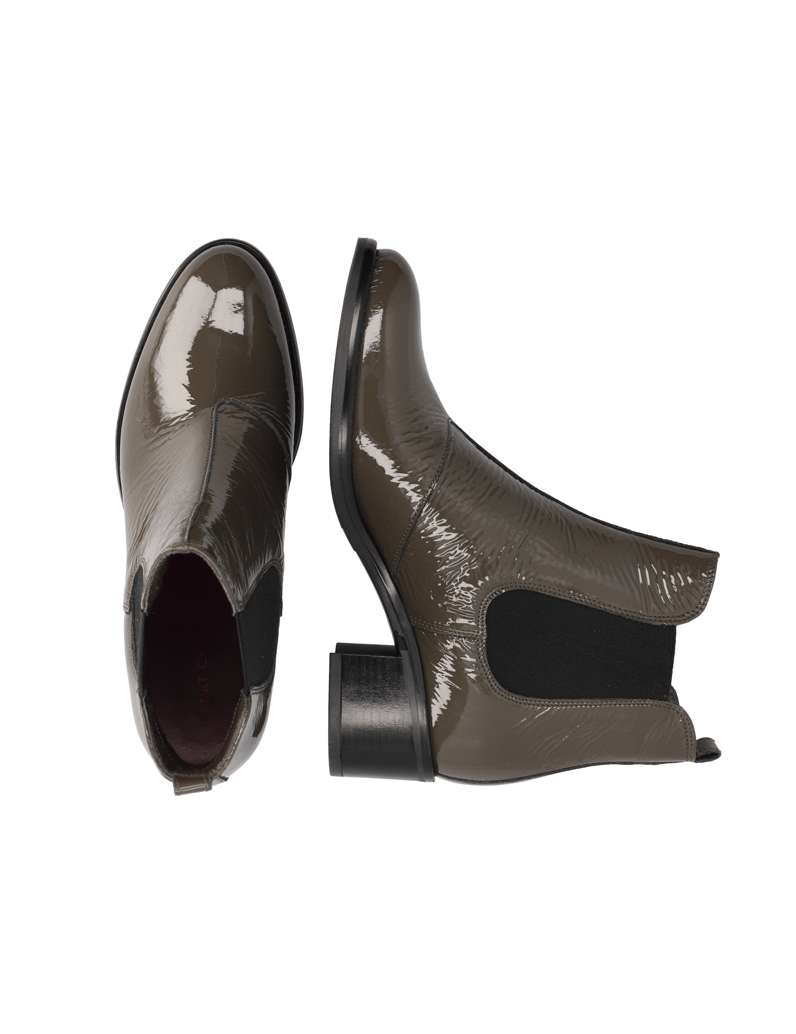 Pat-Calvin-Lackleder-Stiefelette-schwarz