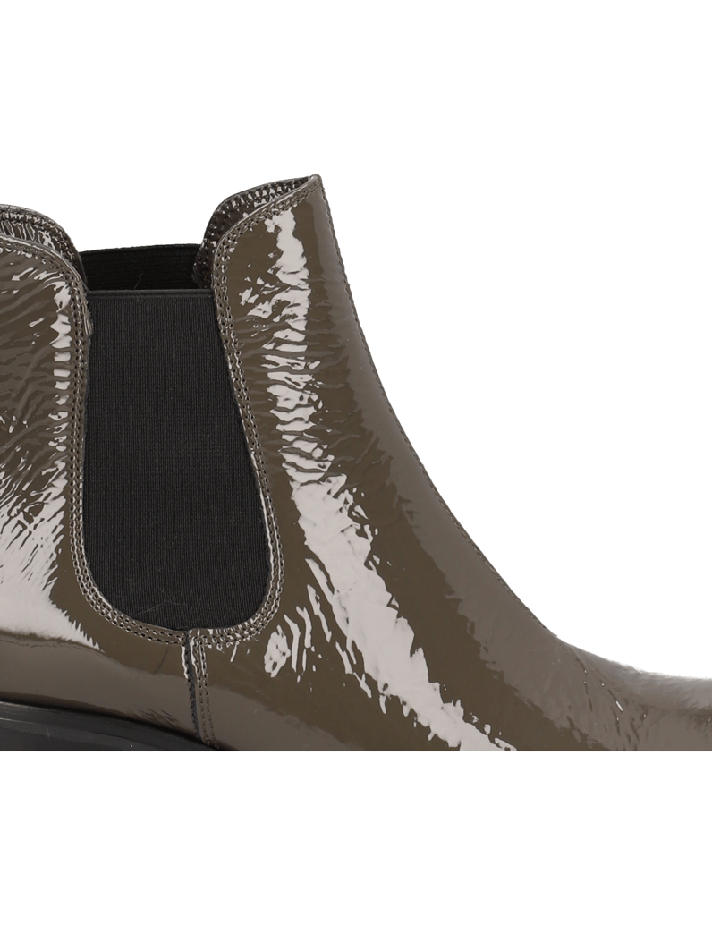 Pat-Calvin-Lackleder-Stiefelette-schwarz