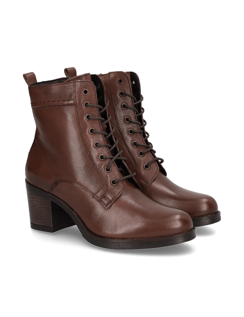 Pat-Calvin-Glattleder-Schnürstiefelette-braun