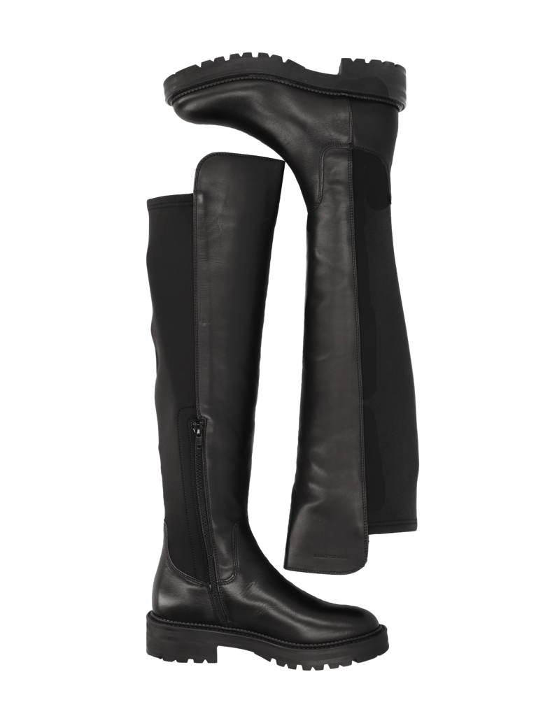 Pat-Calvin-Glattleder-Stiefel-schwarz