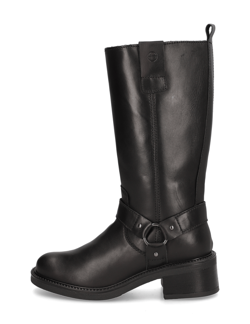 TAMARIS-Glattleder-Stiefel-braun