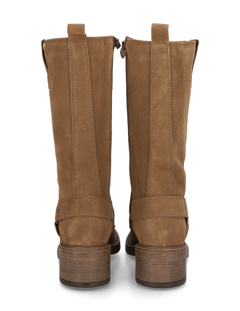 TAMARIS-Veloursleder-Stiefel-braun