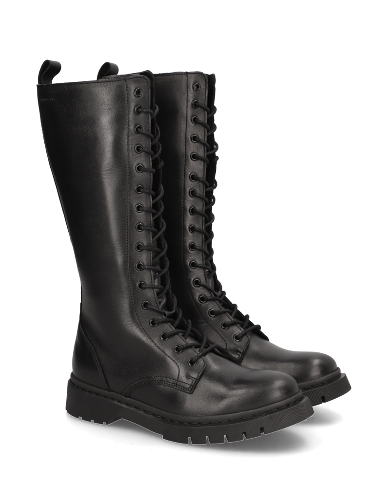 TAMARIS-Glattleder-Stiefel-schwarz