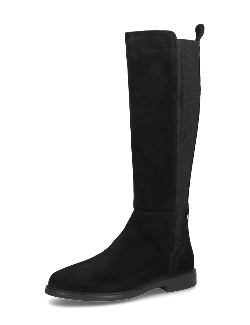 Tommy-Hilfiger-FLAG-SUEDE-LONG-BOOT-schwarz
