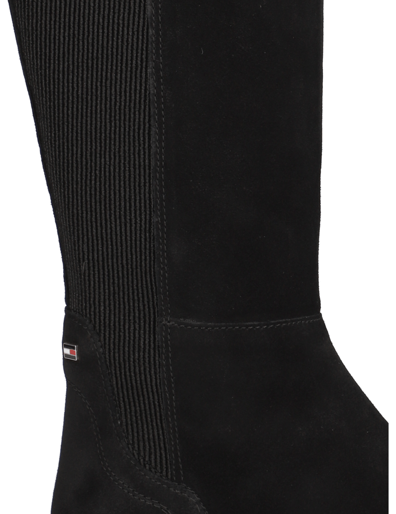 Tommy-Hilfiger-FLAG-SUEDE-LONG-BOOT-schwarz