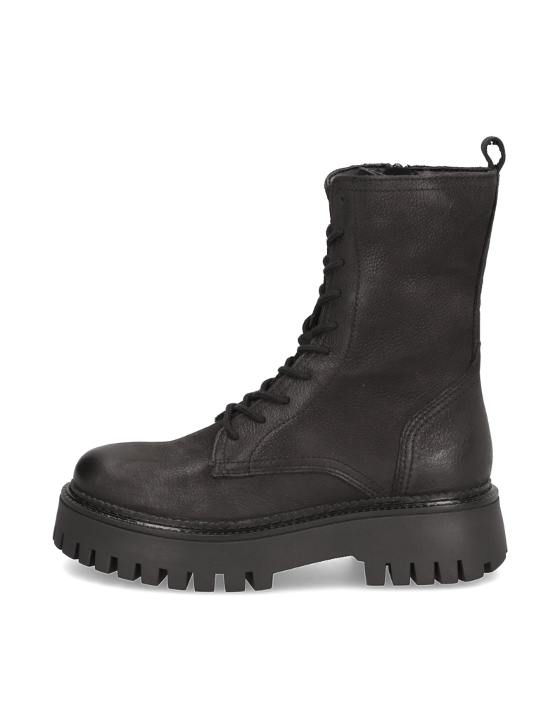 Kate-Gray-Glattleder-Schnürboot-schwarz