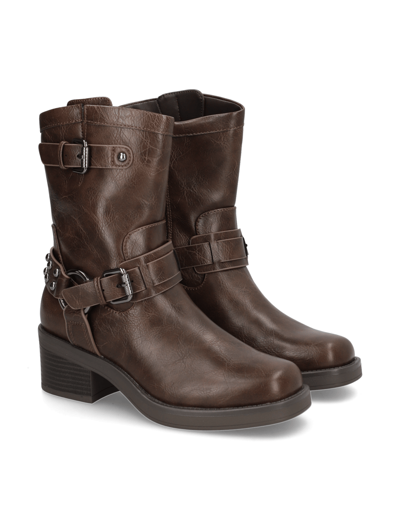 OMG!-Lederimitat-Boot-schwarz