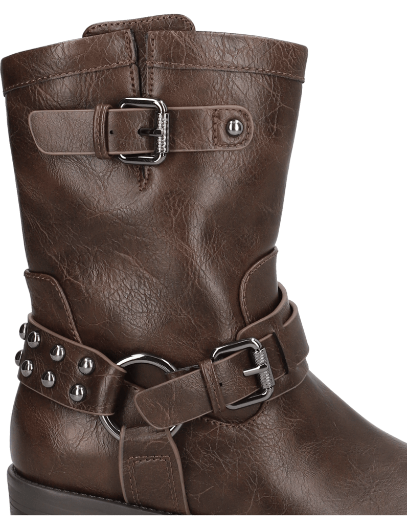 OMG!-Lederimitat-Boot-schwarz