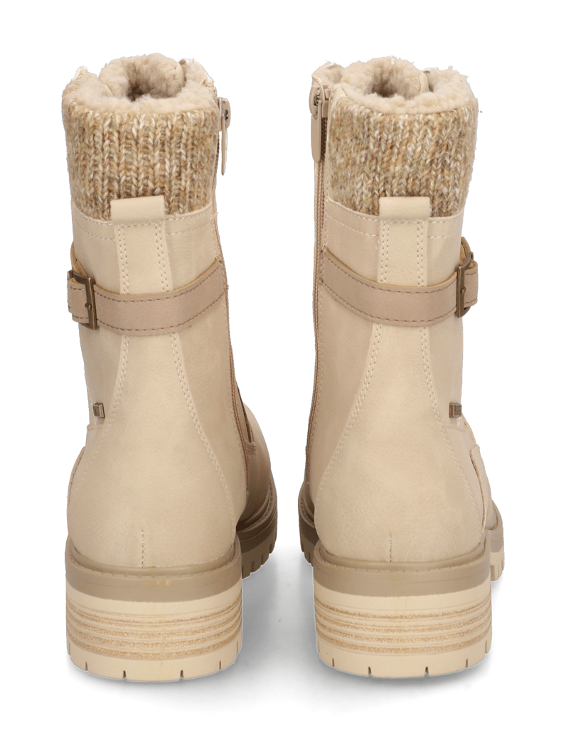 OMG!-Lederimitat-Schnürboot-beige