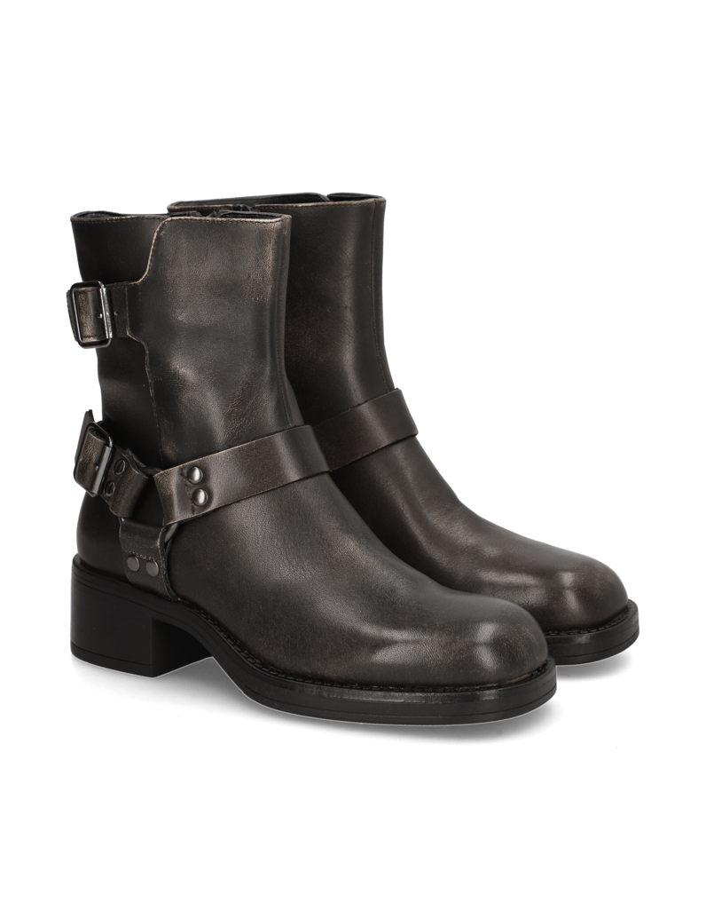 Kate-Gray-Glattleder-Boot-grau