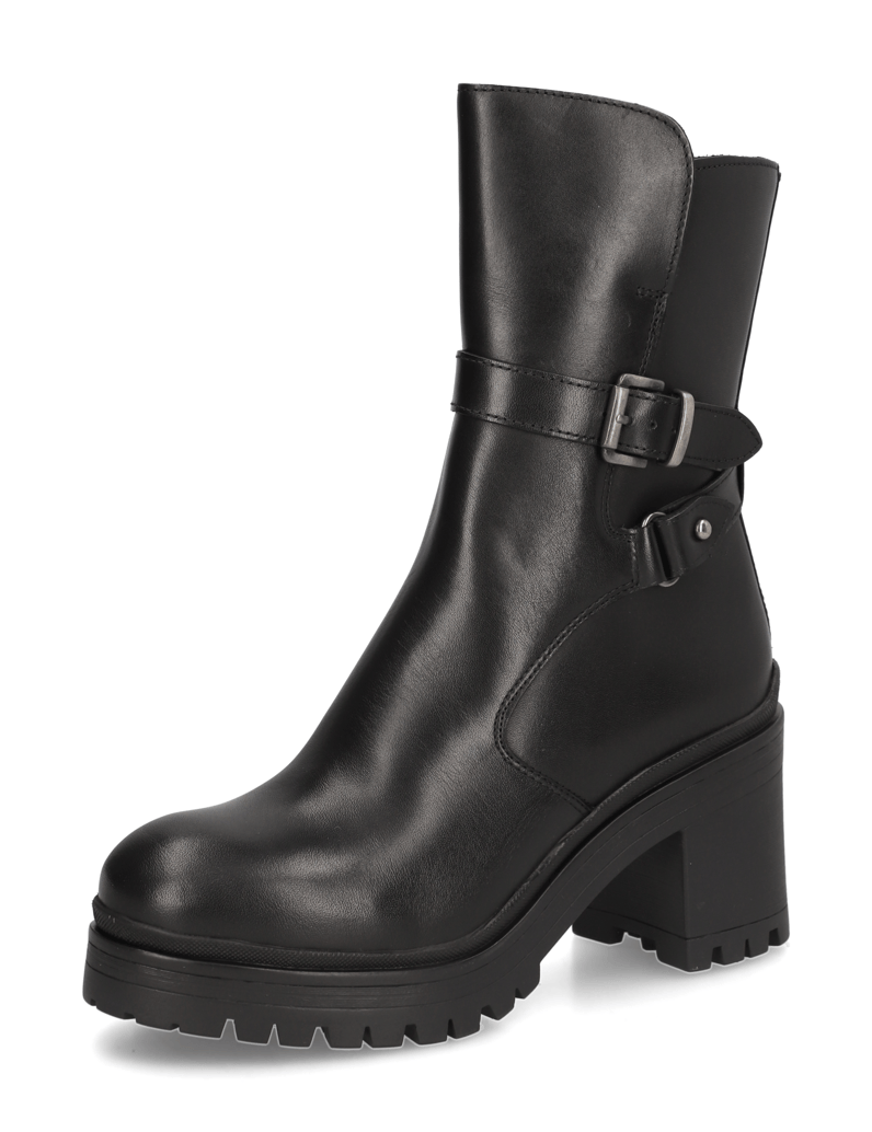 Kate-Gray-Glattleder-Stiefelette-schwarz
