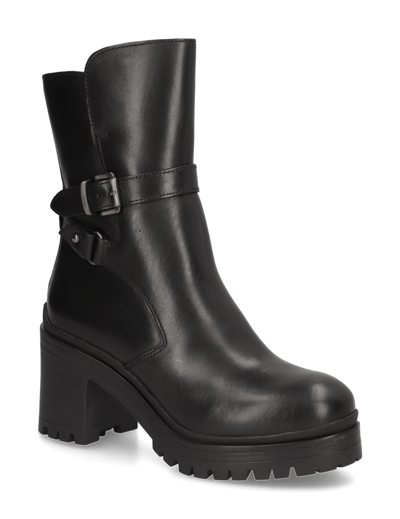 Kate-Gray-Glattleder-Stiefelette-schwarz