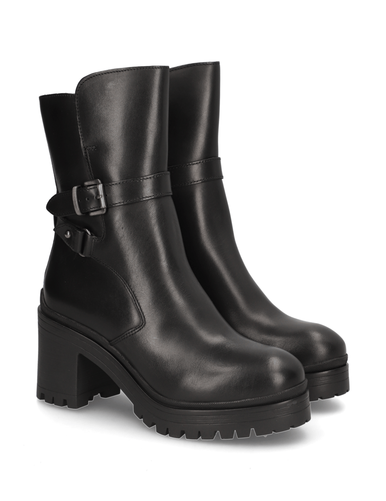 Kate-Gray-Glattleder-Stiefelette-schwarz