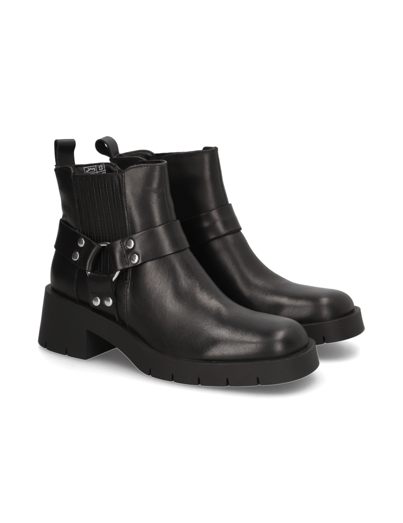 Kate-Gray-Glattleder-Stiefelette-schwarz