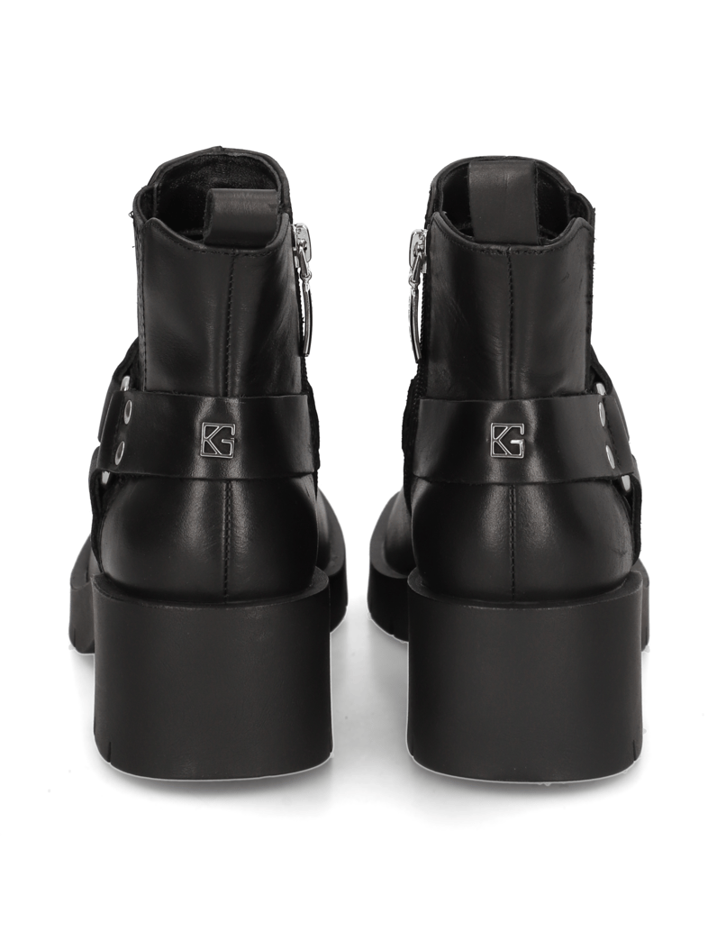 Kate-Gray-Glattleder-Stiefelette-schwarz