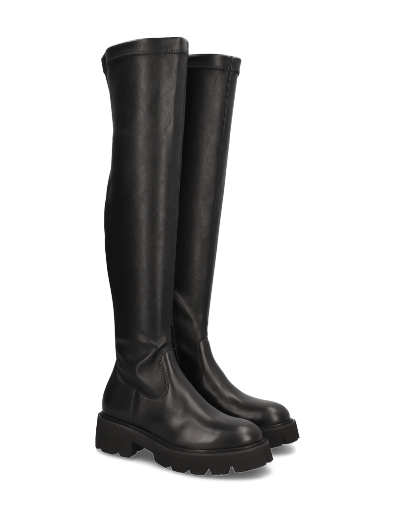 Kate-Gray-Lederkombination-Overknee-schwarz
