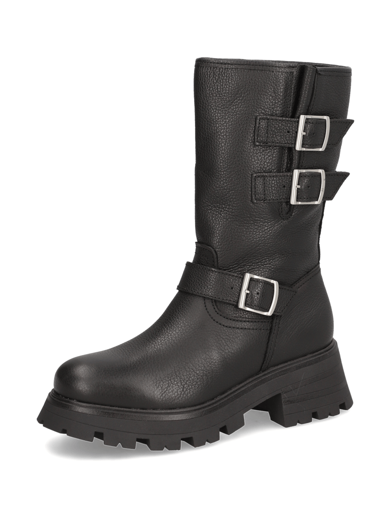 Kate-Gray-Glattleder-Stiefel-schwarz