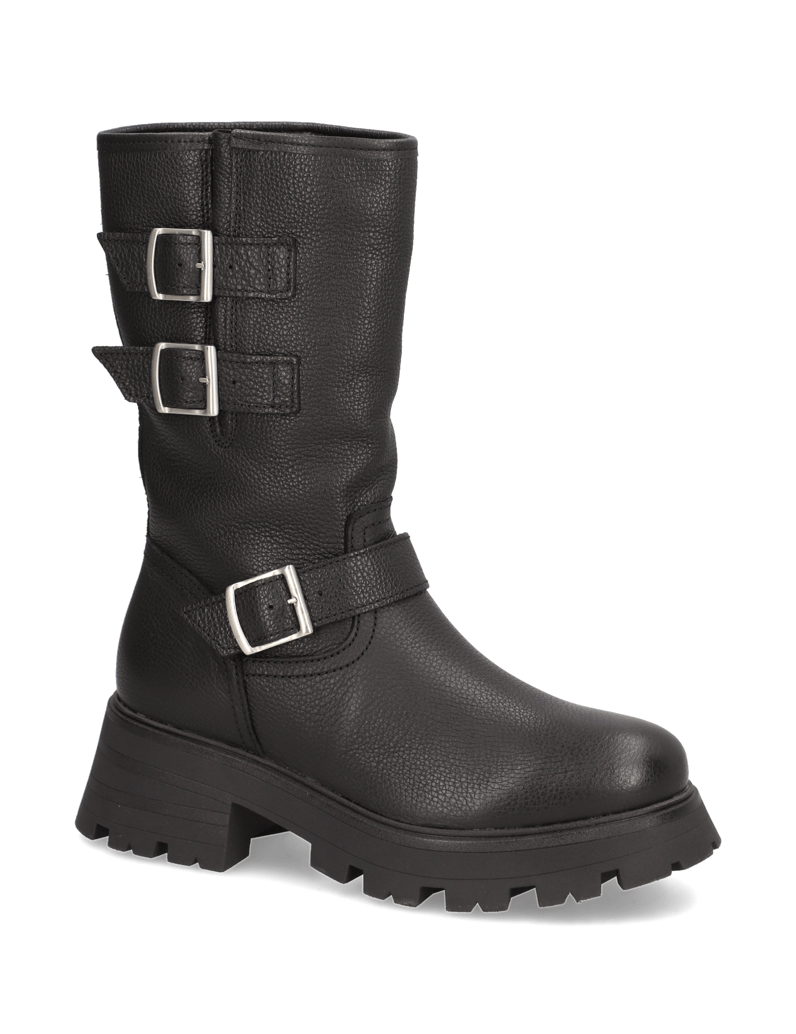 Kate-Gray-Glattleder-Stiefel-schwarz