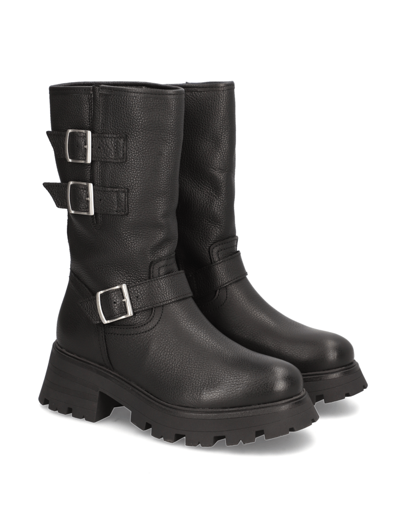 Kate-Gray-Glattleder-Stiefel-schwarz