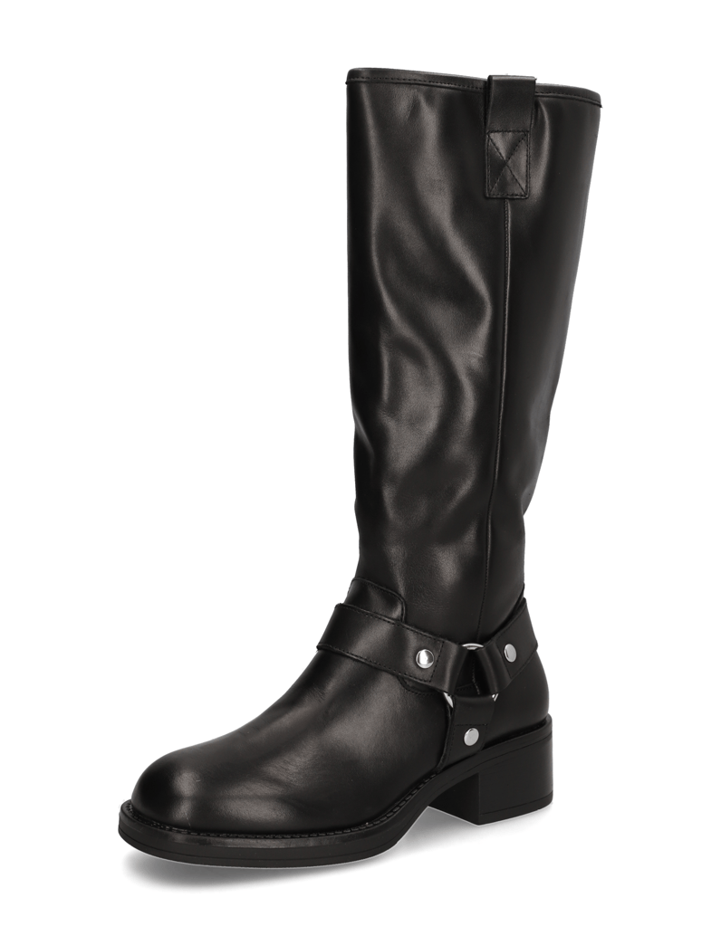 Kate-Gray-Glattleder-Stiefel-schwarz