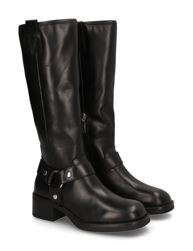 Kate-Gray-Glattleder-Stiefel-schwarz