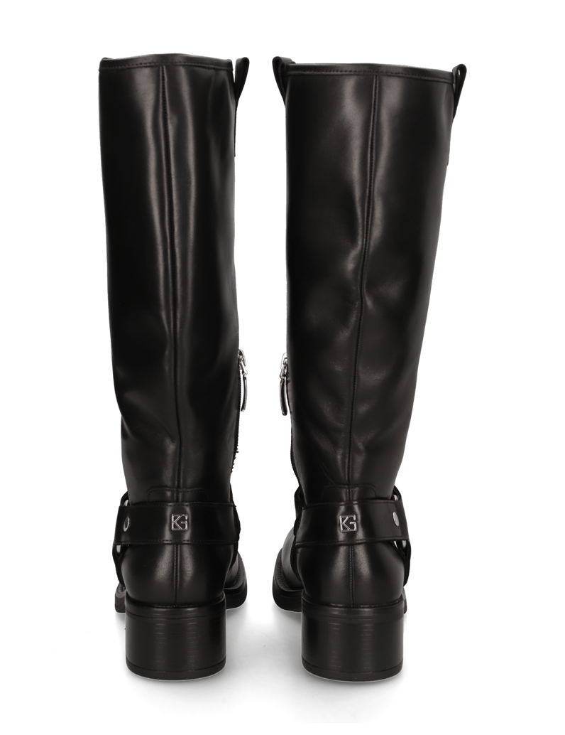 Kate-Gray-Glattleder-Stiefel-schwarz
