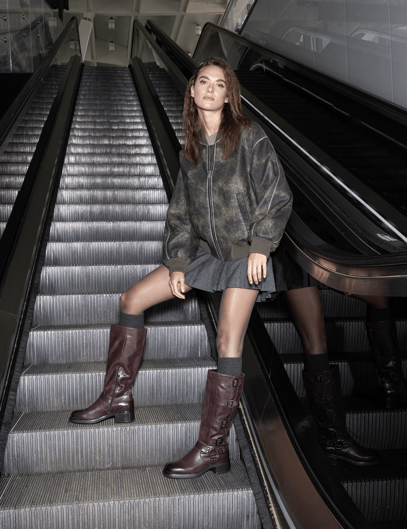 Kate-Gray-Glattleder-Stiefel-braun