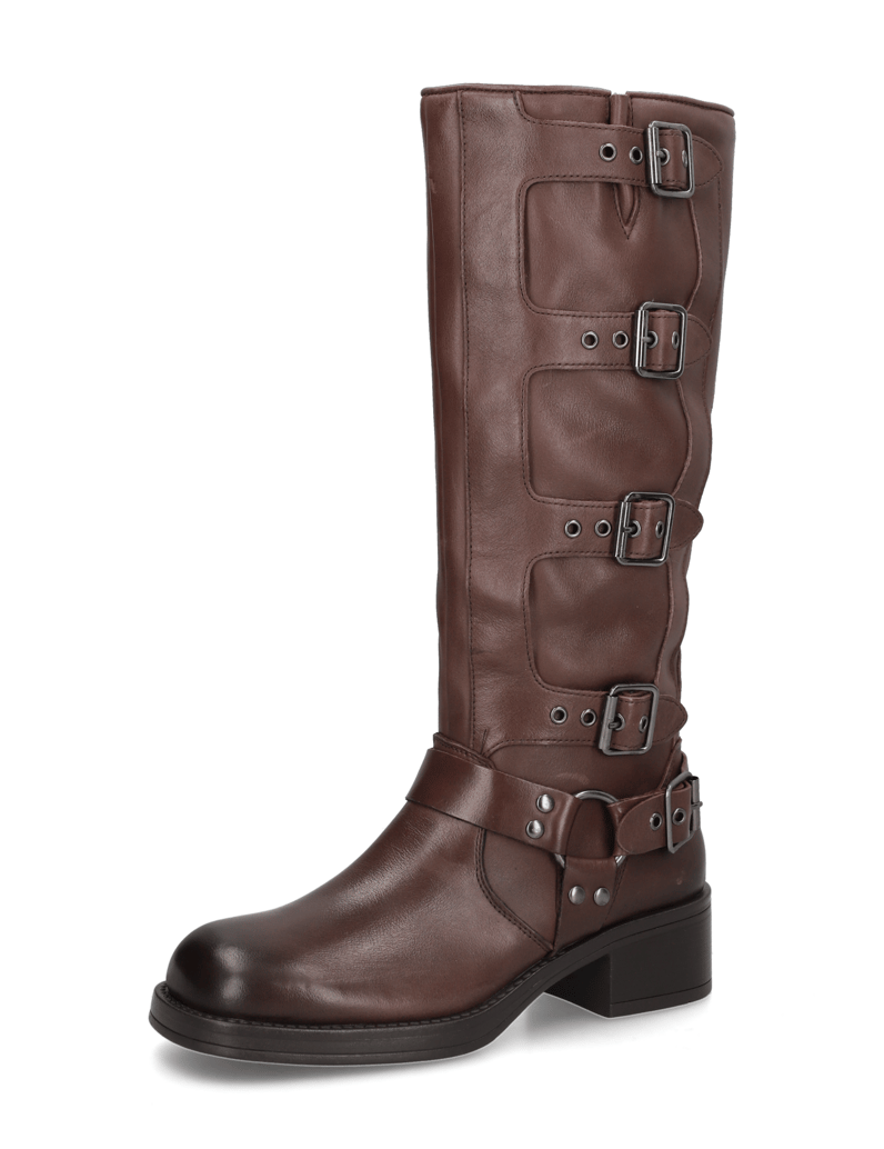 Kate-Gray-Glattleder-Stiefel-braun