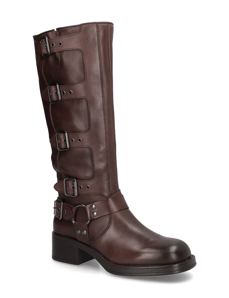Kate-Gray-Glattleder-Stiefel-braun