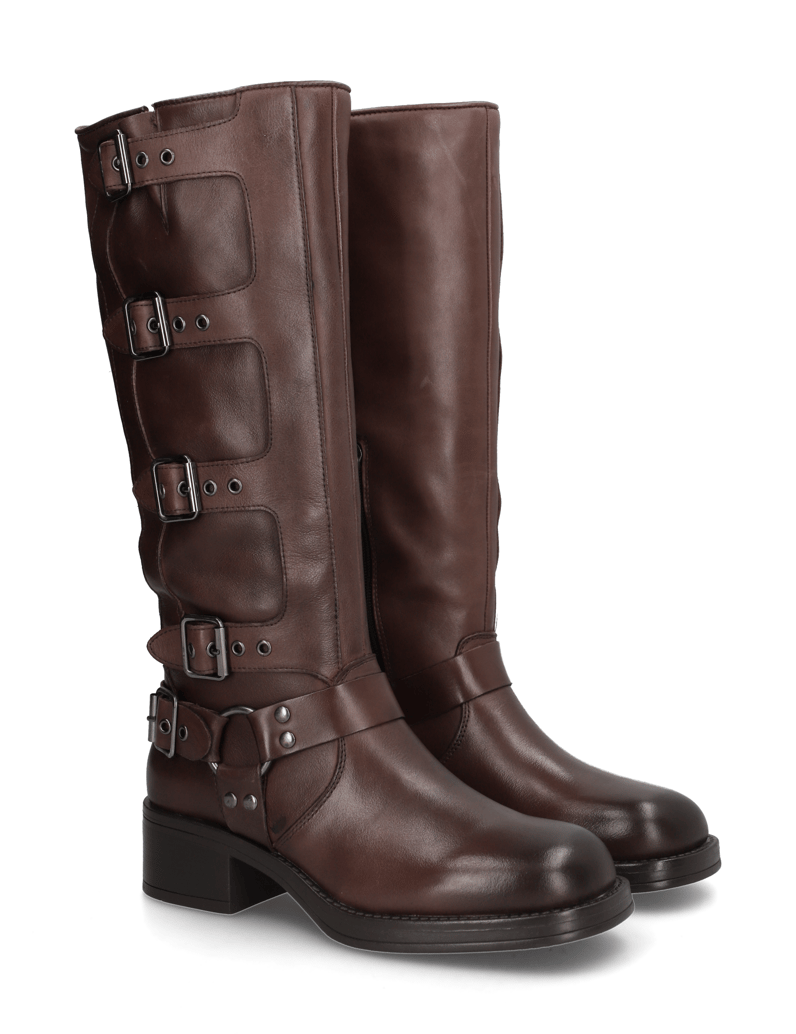 Kate-Gray-Glattleder-Stiefel-braun