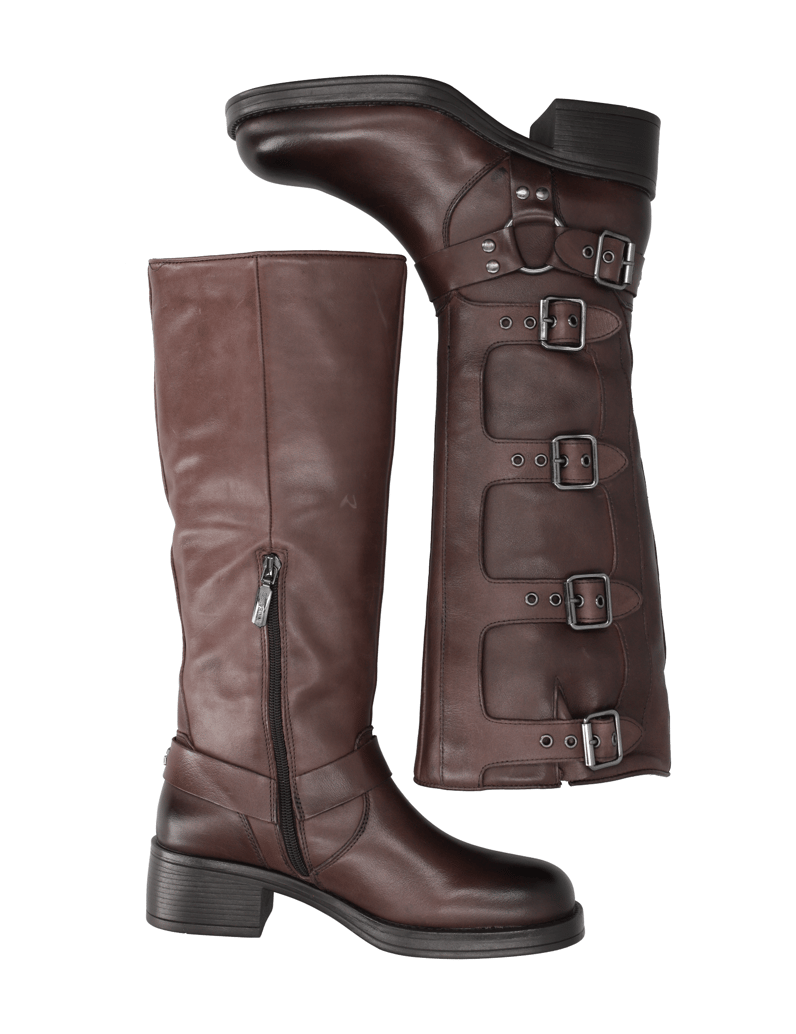 Kate-Gray-Glattleder-Stiefel-braun