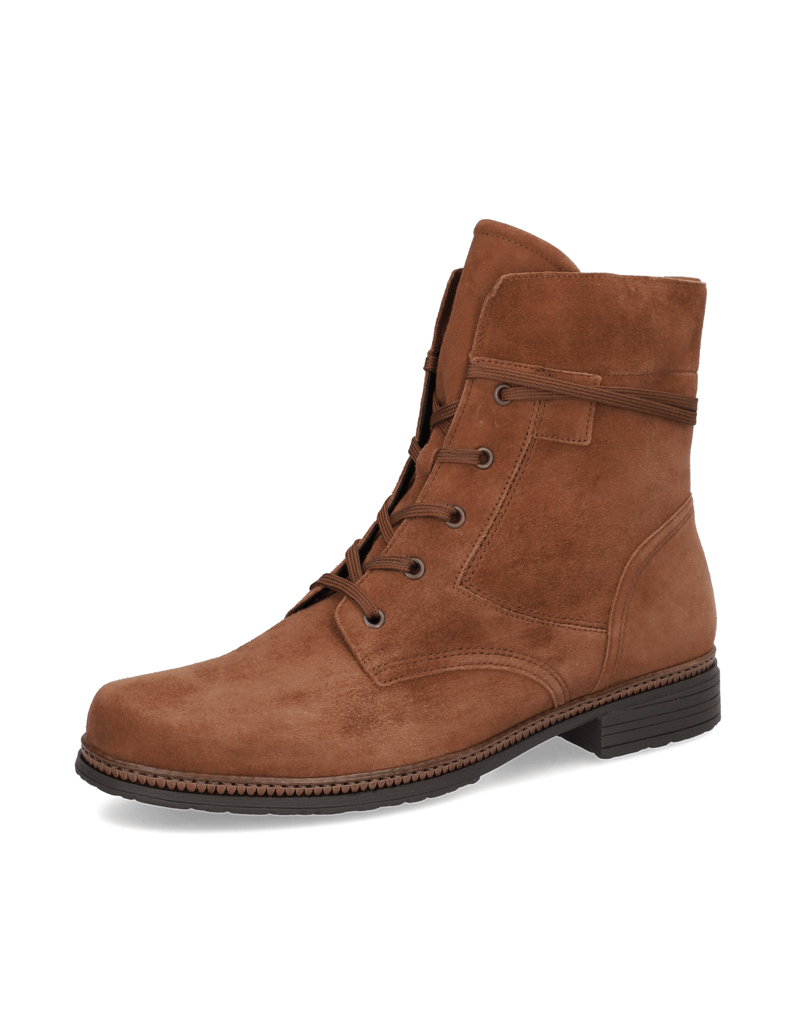 Gabor-Veloursleder-Schnürboot-braun