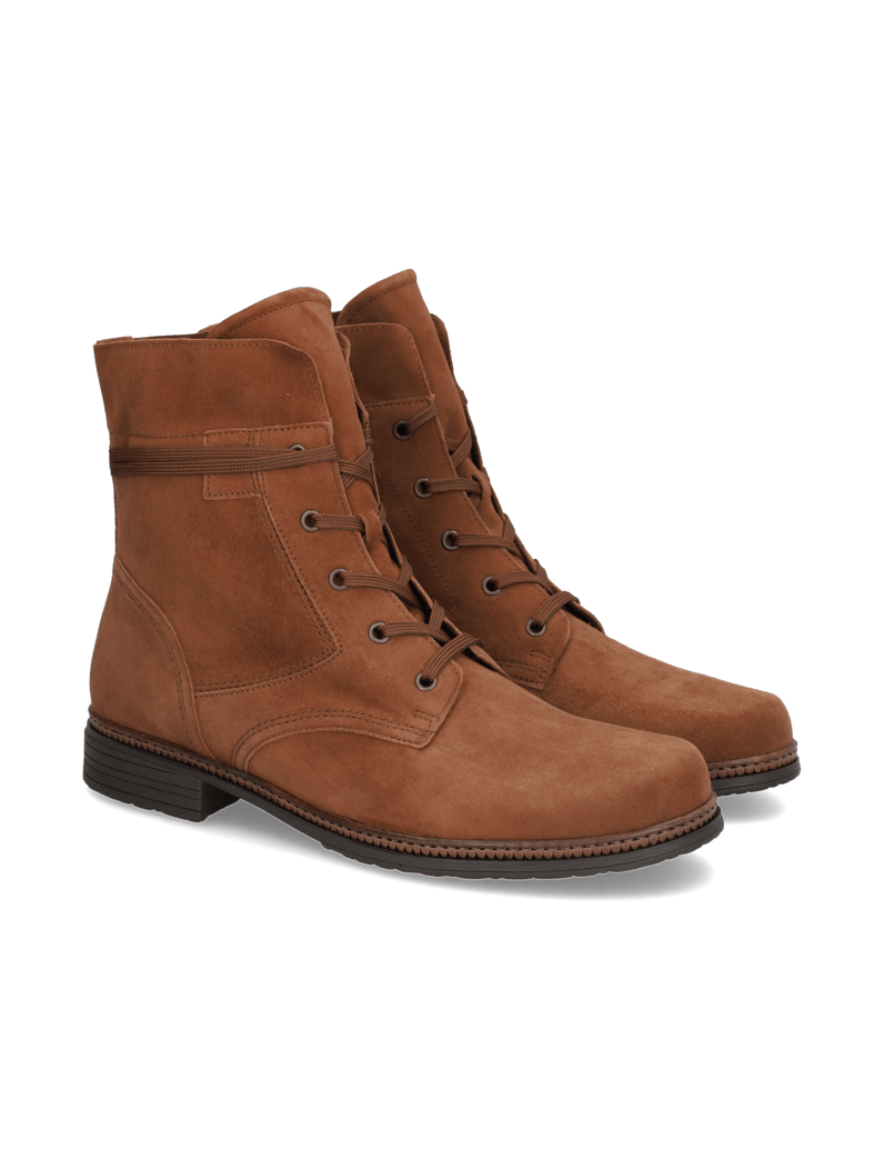 Gabor-Veloursleder-Schnürboot-braun
