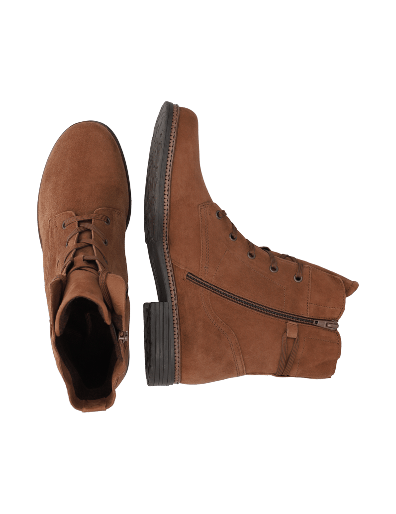 Gabor-Veloursleder-Schnürboot-braun