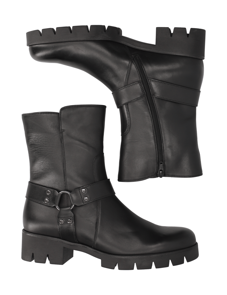 Gabor-Glattleder-Boot-schwarz