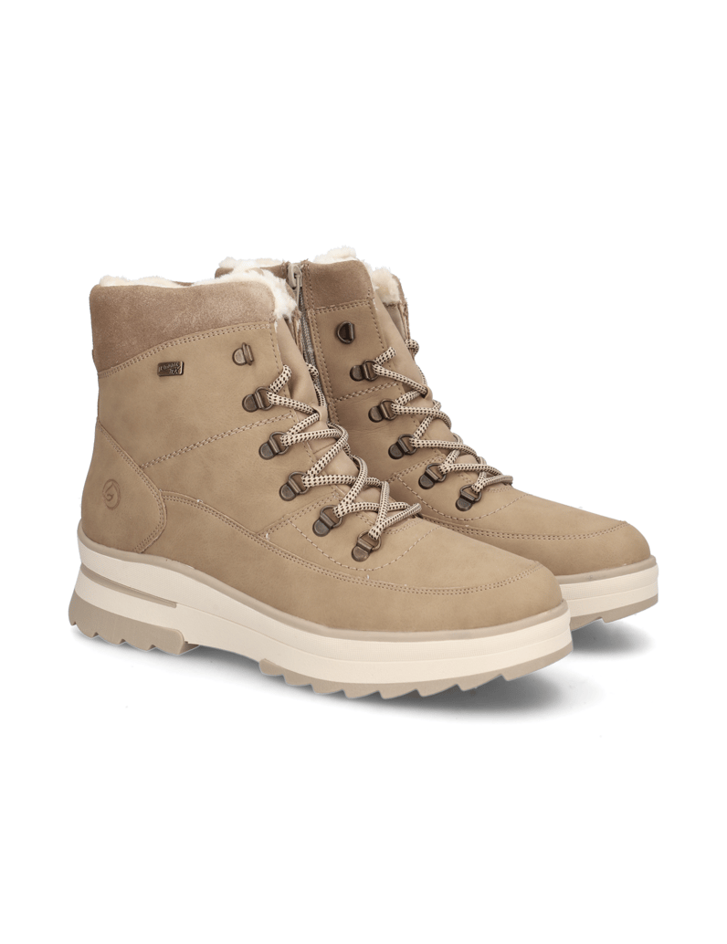 Remonte-Schnürboot-beige