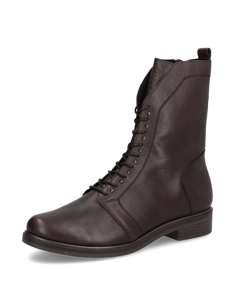 Remonte-Glattleder-Stiefelette-grau