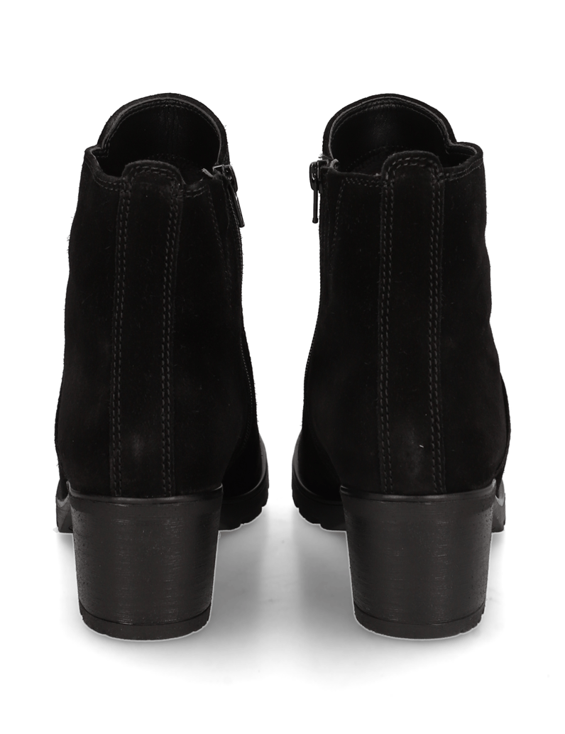 Gabor-Veloursleder-Stiefelette-schwarz