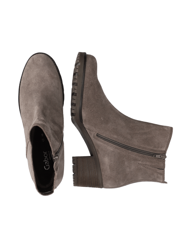 Gabor-Veloursleder-Stiefelette-schwarz