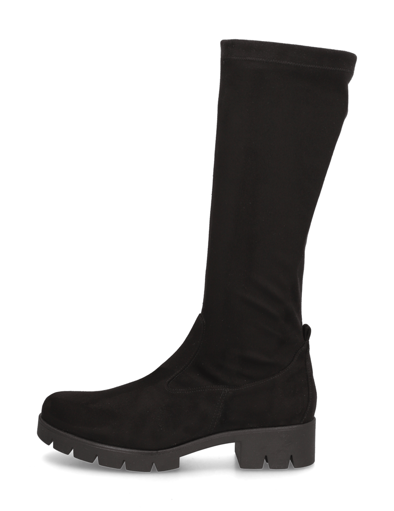 Gabor-Veloursleder-Stiefel-schwarz