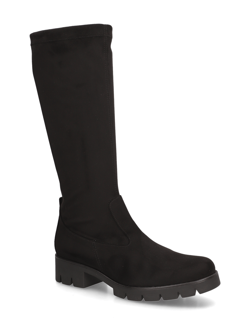 Gabor-Veloursleder-Stiefel-schwarz