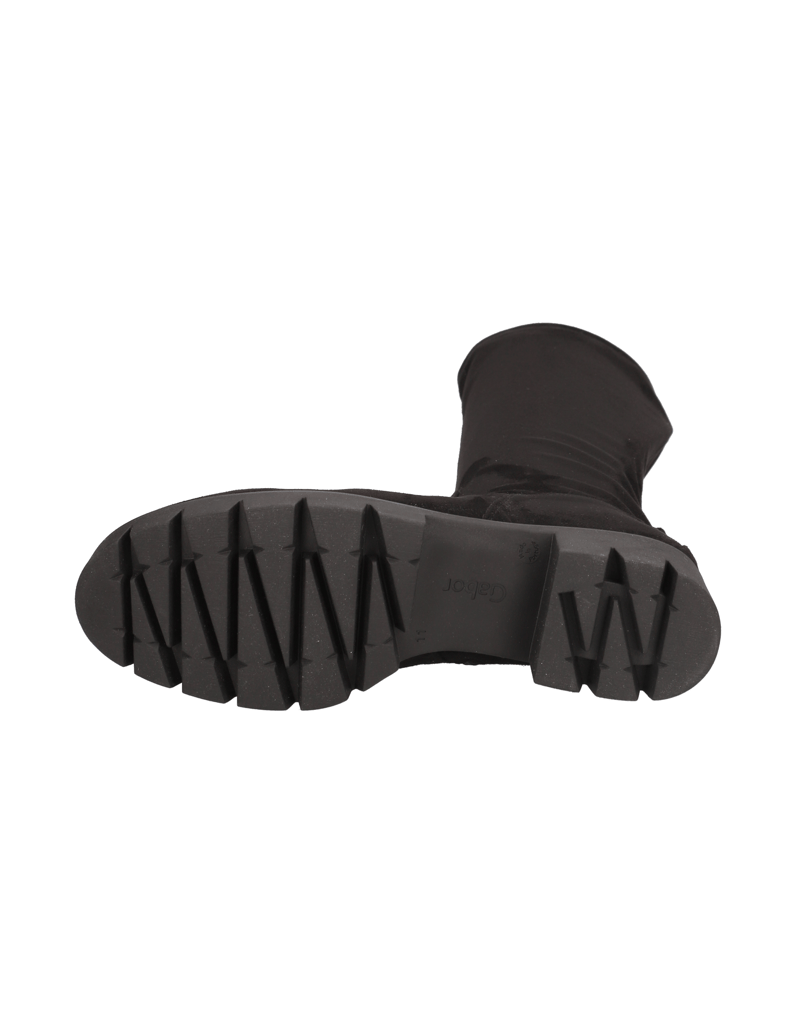 Gabor-Veloursleder-Stiefel-schwarz