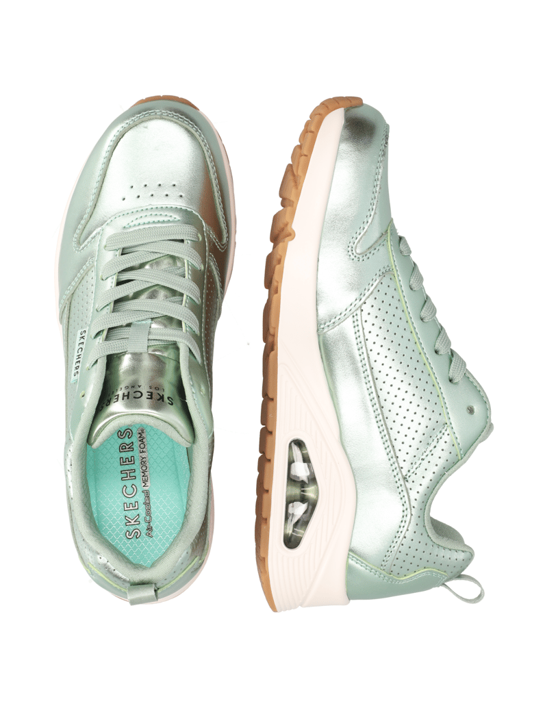 Skechers-UNO---METALLIXS-grün